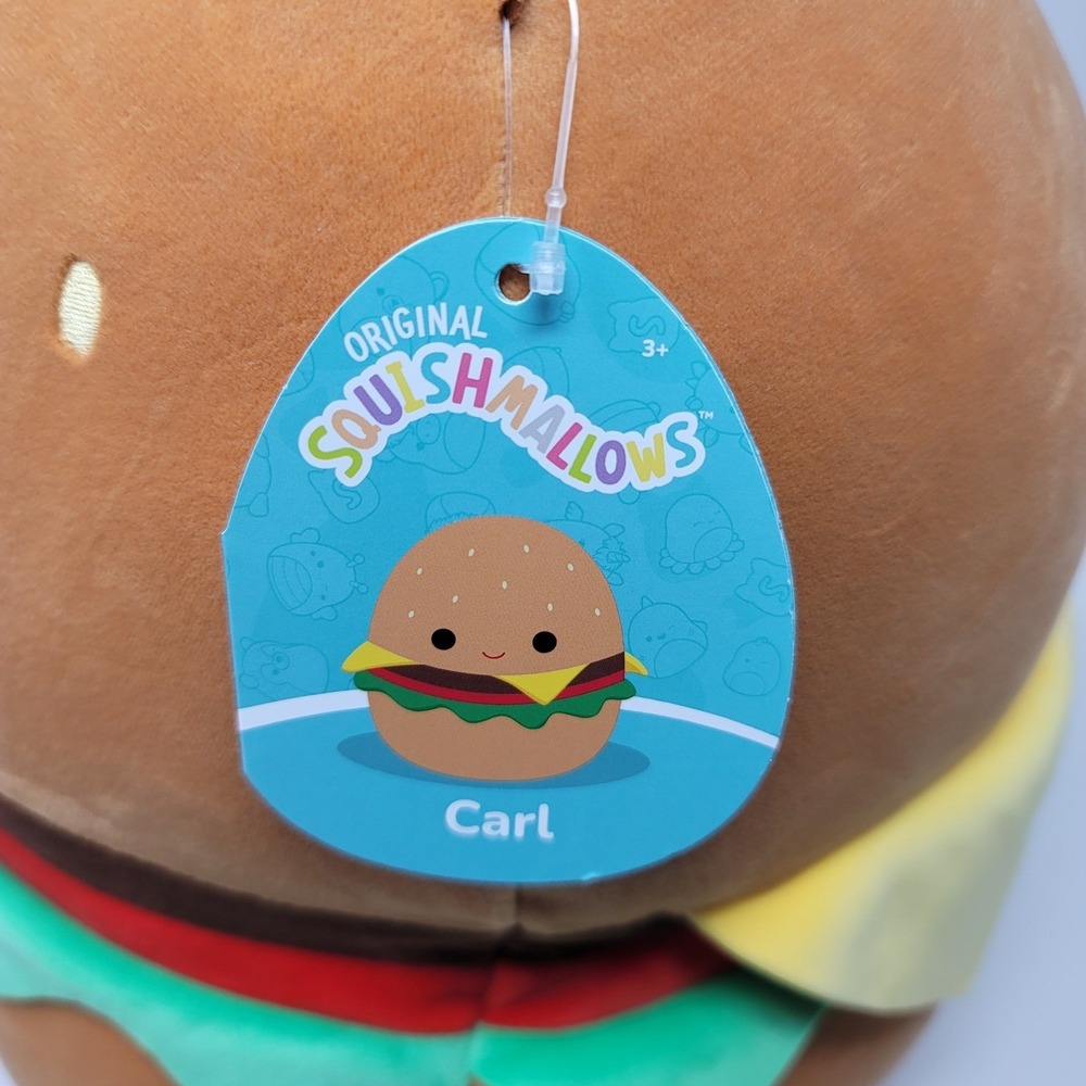 Squishmallows Carl The Cheeseburger 16" Soft Stuffed Plush Toy Gift Child Kids - Picture 5 of 10